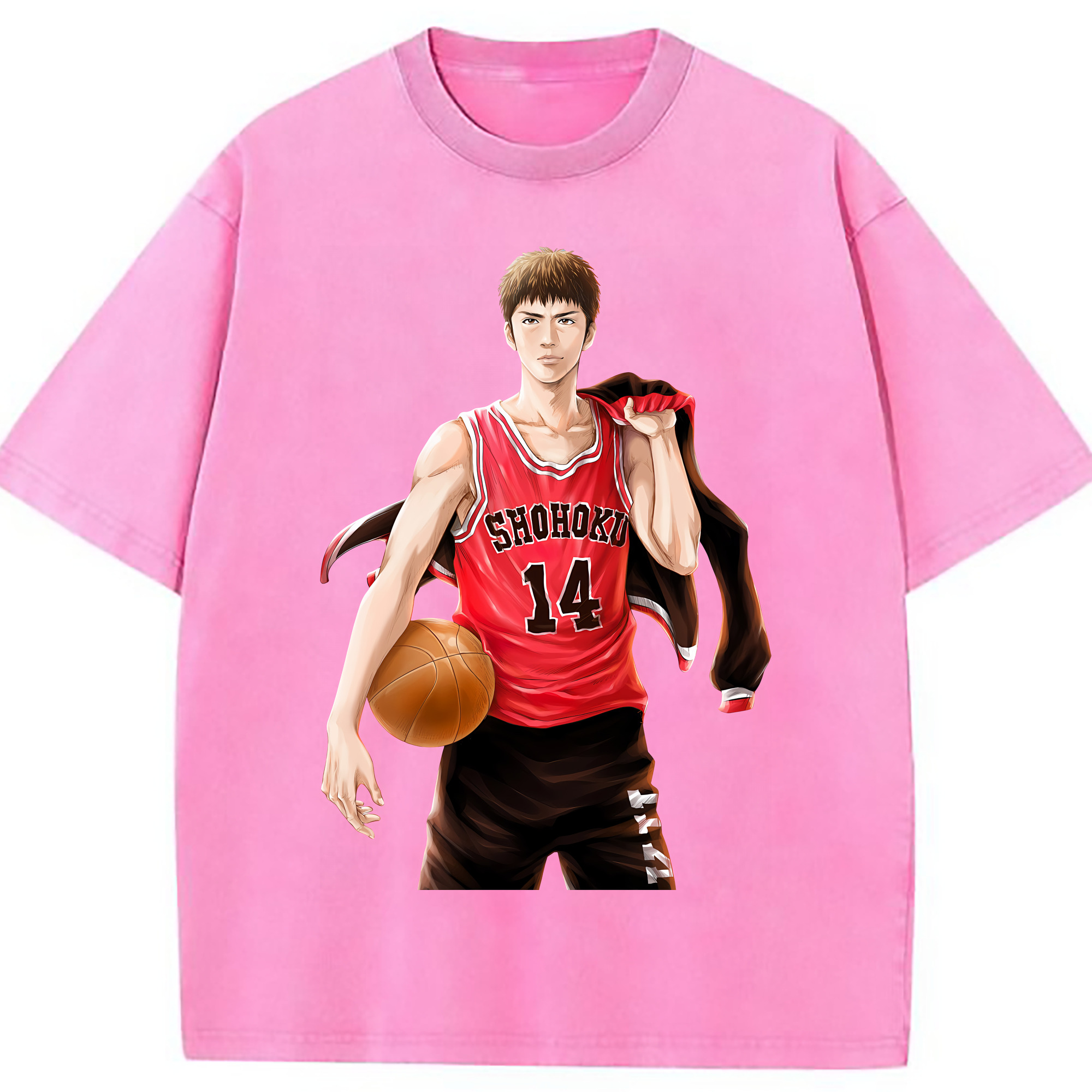 （画像用） SLAM DUNK／スラムダンク 綿100% ヴィンテージ風 半袖Tシャツ（フロントプリント）